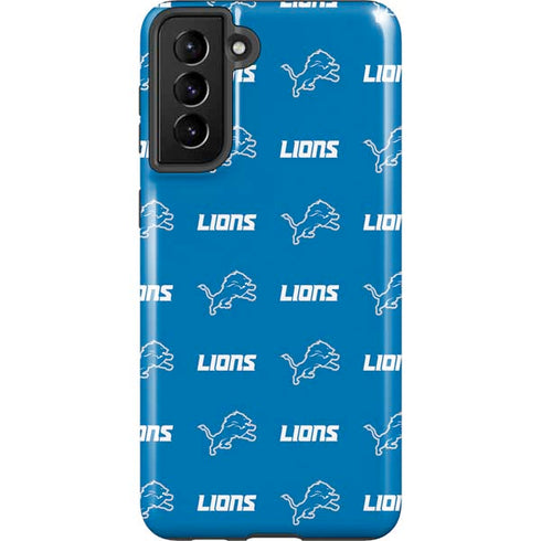 NFL Detroit Lions Blitz Series Galaxy S21 FE Pro Case