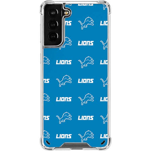 NFL Detroit Lions Blitz Series Galaxy S21 Plus 5G Clear Case