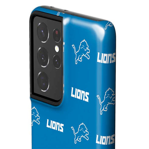 NFL Detroit Lions Blitz Series Galaxy S21 Ultra 5G Pro Case