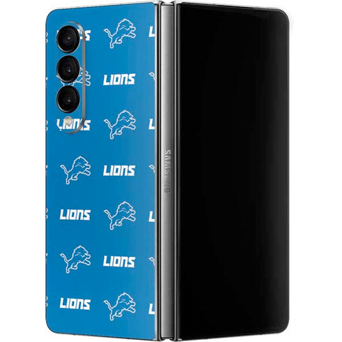 NFL Detroit Lions Blitz Series Galaxy Z Fold4 5G Skin