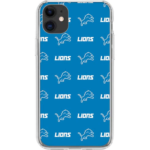 NFL Detroit Lions Blitz Series iPhone 11 Clear Case