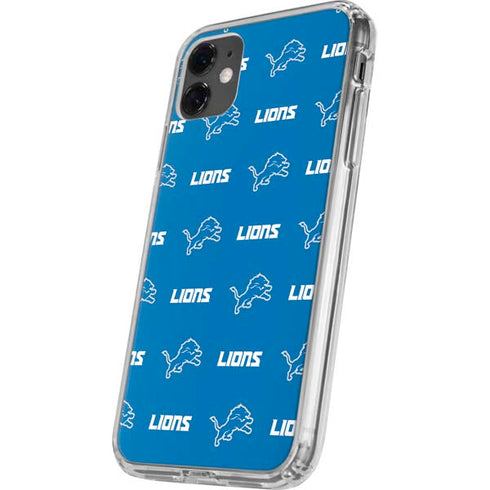 NFL Detroit Lions Blitz Series iPhone 11 Clear Case