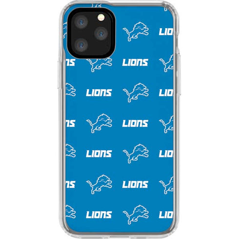NFL Detroit Lions Blitz Series iPhone 11 Pro Clear Case