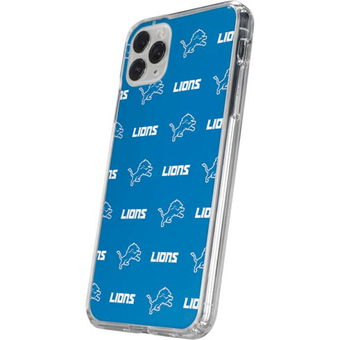 NFL Detroit Lions Blitz Series iPhone 11 Pro Clear Case
