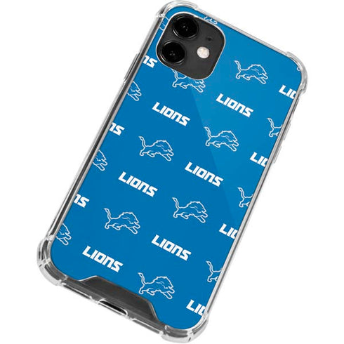 NFL Detroit Lions Blitz Series iPhone 12 Mini Clear Case