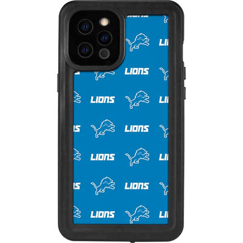 NFL Detroit Lions Blitz Series iPhone 12 Pro Max Waterproof Case
