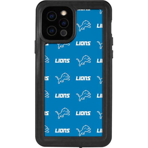 NFL Detroit Lions Blitz Series iPhone 12 Pro Waterproof Case