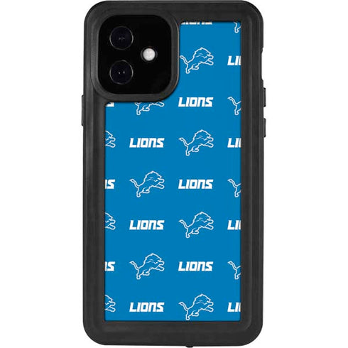 NFL Detroit Lions Blitz Series iPhone 12 Waterproof Case
