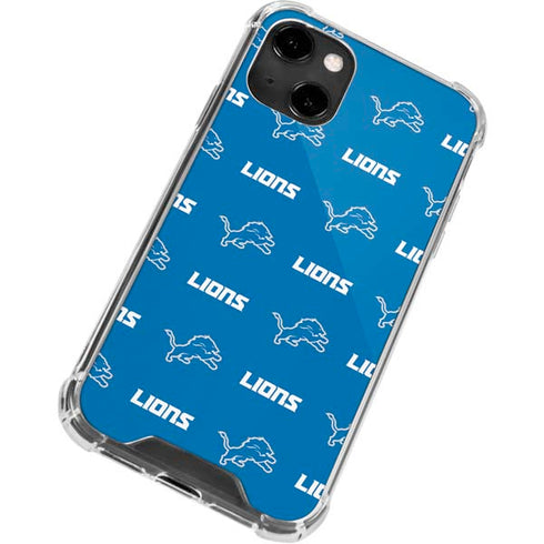NFL Detroit Lions Blitz Series iPhone 13 Clear Case