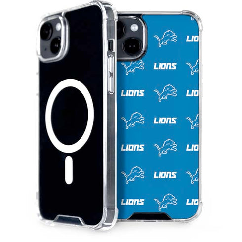 NFL Detroit Lions Blitz Series iPhone 15 Plus MagSafe Case