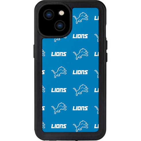 NFL Detroit Lions Blitz Series iPhone 15 Plus Waterproof Case