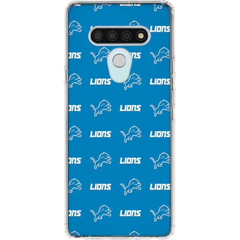 NFL Detroit Lions Blitz Series LG Stylo 6 Clear Case