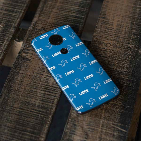 NFL Detroit Lions Blitz Series Moto E5 Plus Skin