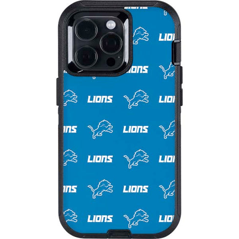 NFL Detroit Lions Blitz Series Otterbox Defender iPhone Skin