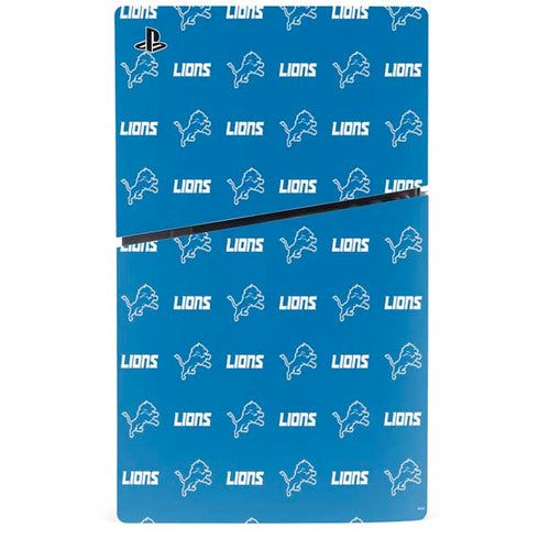 NFL Detroit Lions Blitz Series PS5 Slim Disk Bundle Skin