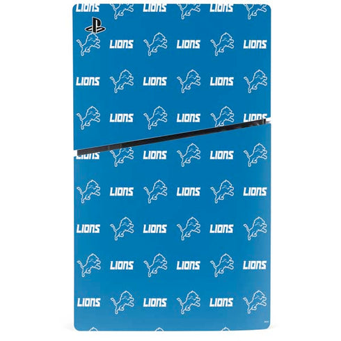 NFL Detroit Lions Blitz Series PS5 Slim Disk Console Skin