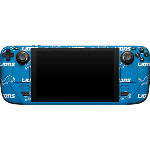 NFL Detroit Lions Blitz Series Steam Deck Handheld Gaming Computer Skin