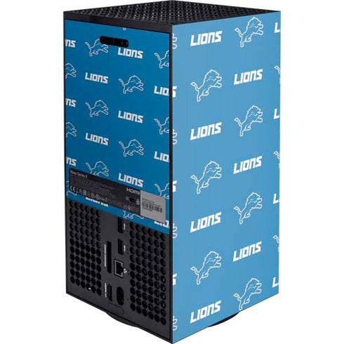 NFL Detroit Lions Blitz Series Xbox Series X Console Skin