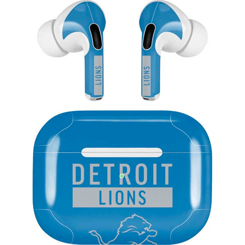 NFL Detroit Lions Blue Performance Series AirPods Pro 2nd Gen Skin