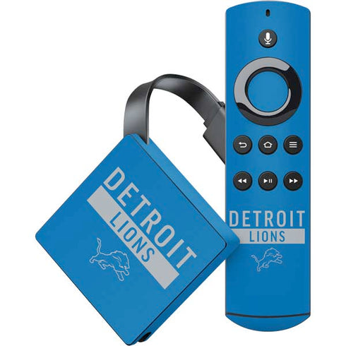 NFL Detroit Lions Blue Performance Series Amazon Fire TV Skin