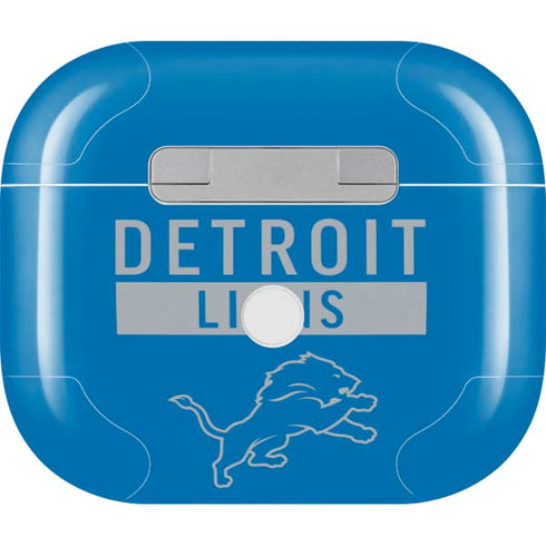 NFL Detroit Lions Blue Performance Series Apple AirPods (3rd Gen 2021) Skin
