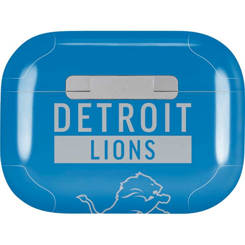 NFL Detroit Lions Blue Performance Series Apple AirPods Pro Skin