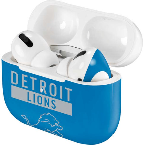 NFL Detroit Lions Blue Performance Series Apple AirPods Pro Skin