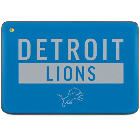 NFL Detroit Lions Blue Performance Series HP Chromebook Skin