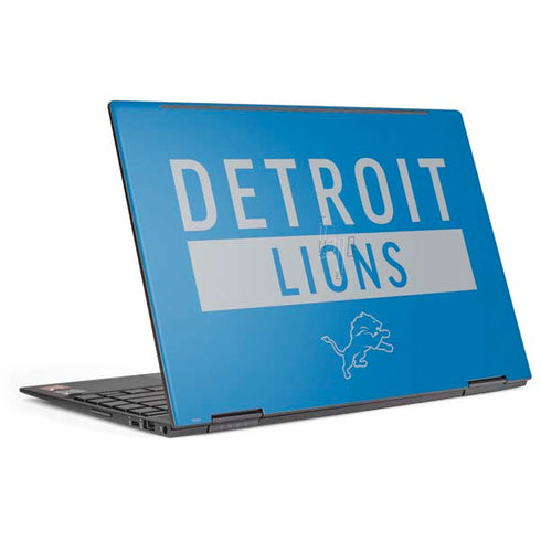 NFL Detroit Lions Blue Performance Series HP Envy Skin