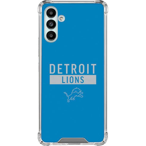 NFL Detroit Lions Blue Performance Series Galaxy A13 5G Clear Case