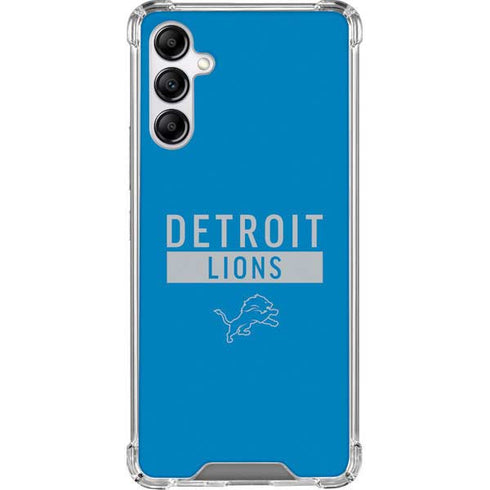 NFL Detroit Lions Blue Performance Series Galaxy A14 5G Clear Case