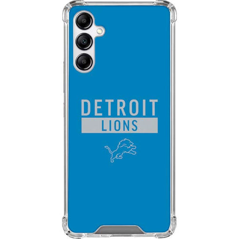 NFL Detroit Lions Blue Performance Series Galaxy A15 5G Clear Case