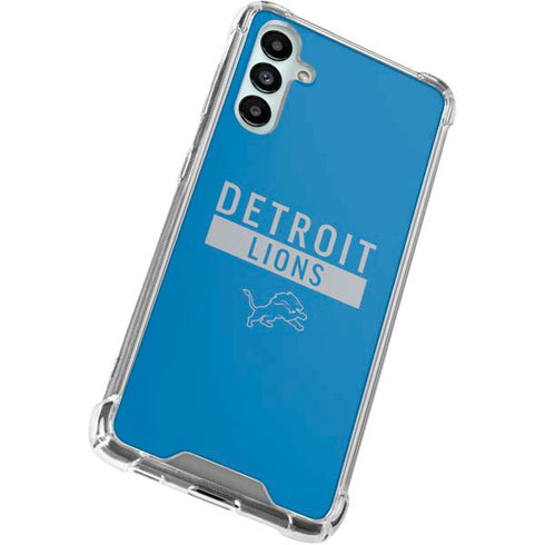 NFL Detroit Lions Blue Performance Series Galaxy A15 5G Clear Case