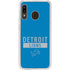 NFL Detroit Lions Blue Performance Series Galaxy A20 Clear Case