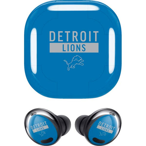 NFL Detroit Lions Blue Performance Series Galaxy Buds Pro Skin