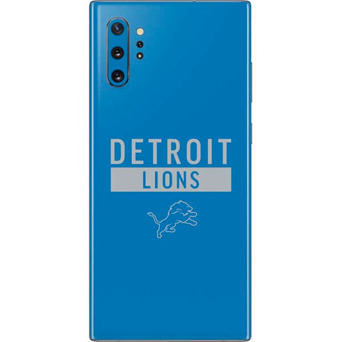 NFL Detroit Lions Blue Performance Series Galaxy Note 10 Plus Skin
