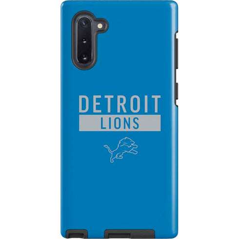 NFL Detroit Lions Blue Performance Series Galaxy Note 10 Pro Case