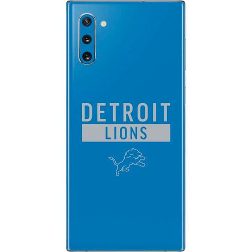 NFL Detroit Lions Blue Performance Series Galaxy Note 10 Skin