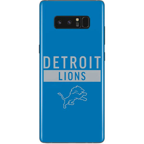 NFL Detroit Lions Blue Performance Series Galaxy Note 8 Skin
