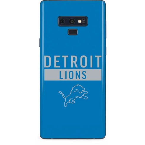 NFL Detroit Lions Blue Performance Series Galaxy Note 9 Skin