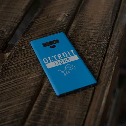 NFL Detroit Lions Blue Performance Series Galaxy Note 9 Skin