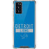 NFL Detroit Lions Blue Performance Series Galaxy Note20 5G Clear Case