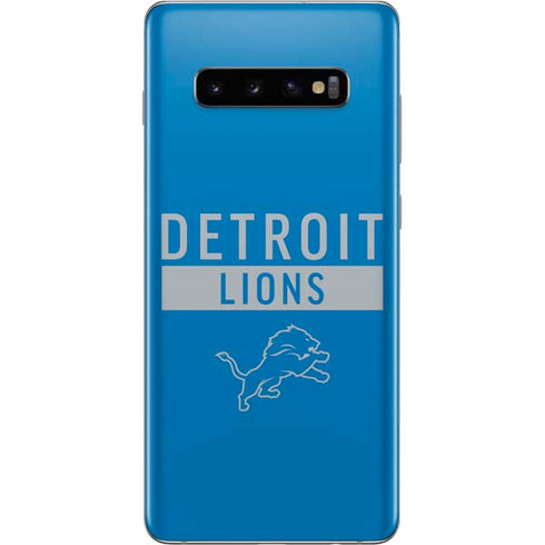 NFL Detroit Lions Blue Performance Series Galaxy S10 Plus Skin