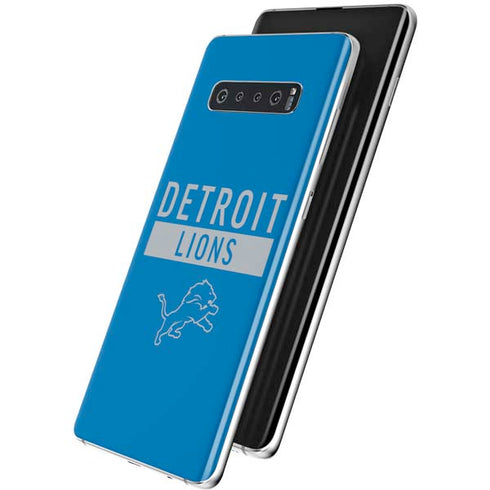 NFL Detroit Lions Blue Performance Series Galaxy S10 Plus Skin