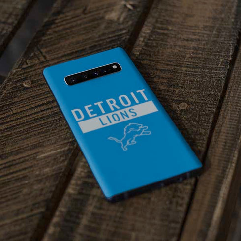 NFL Detroit Lions Blue Performance Series Galaxy S10 Plus Skin