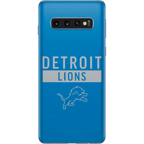 NFL Detroit Lions Blue Performance Series Galaxy S10 Skin
