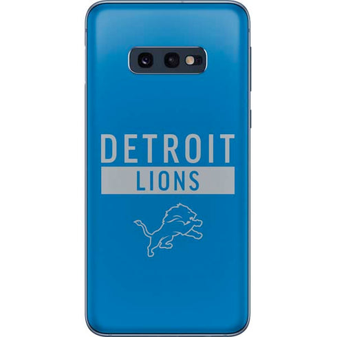 NFL Detroit Lions Blue Performance Series Galaxy S10e Skin