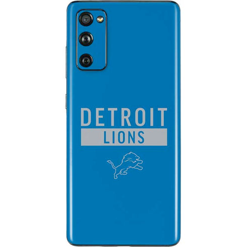 NFL Detroit Lions Blue Performance Series Galaxy S20 Fan Edition Skin