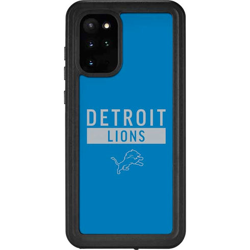 NFL Detroit Lions Blue Performance Series Galaxy S20 Plus Waterproof Case