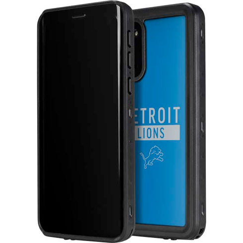 NFL Detroit Lions Blue Performance Series Galaxy S20 Plus Waterproof Case